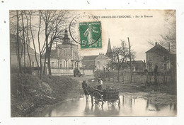 JC, Cp , 41 , SAINT AMAND DE VENDOME , Sur La Brenne , Attelage ,voyagée 1907 - Other & Unclassified
