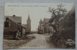 Villers-Ste-Gertrude - Centre Du Village - L'Eglise Et Le Château - Ed: LUMA - Circulé: 1933 - 2 Scans. - Durbuy