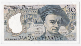 50 Francs Quentin De La Tour 1983 Alphabet U.35 N° 0590096, Superbe - 50 F 1976-1992 ''quentin De La Tour''