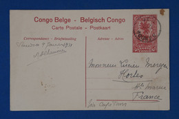 AS12 CONGO BELGE   BELLE CARTE1931 POUR HORLES FRANCE  ++VUE LUKOLA+AFFRANCH.PLAISANT - Brieven En Documenten