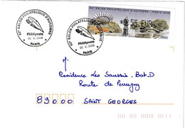 Vignette D'affranchissement Sur Lettre " 62eme Salon Philatélique D'Automne - PARIS 2008 " Datée 06/11/2008 - 1999-2009 Illustrated Franking Labels