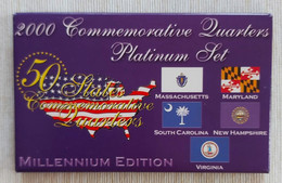 USA - 2000 Commemorative Quarters Platinum Set/Millennium Edition - Colecciones