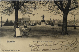 Bruxelles // Rond Point De L' Avenue Louise (dienstmeisje) 1906 - Altri & Non Classificati