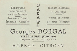(13)  Carte Commerciale - Garage Georges DORGAL à VILLELAURE - Autres Communes