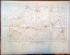 ©1961 GELUVELD MOORSELE ZONNEBEKE STAFKAART 28/3-4 PASSENDALE MOORSLEDE BESELARE DADIZELE LEDEGEM ROLLEGEM-KAPELLE S333 - Zonnebeke