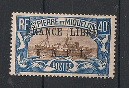 SPM - 1941 - N°Yv. 237 - France Libre 40c Bleu Et  Brun - Neuf Luxe ** / MNH / Postfrisch - Nuevos