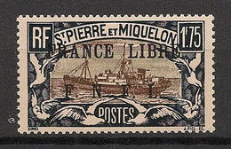 SPM - 1941 - N°Yv. 242 - France Libre 1f75 Noir Et Brun - Neuf Luxe ** / MNH / Postfrisch - Unused Stamps