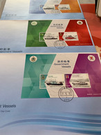 Hong Kong Stamp Vessels Police Fire Boat Official Orders From Postoffice One Booklet In Two Cover - Neufs