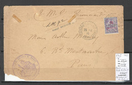 Maroc - Lettre Tresor Et Postes Aux Armées - RABAT - Cachet Recommandé De Fortune - 1915 - Briefe U. Dokumente