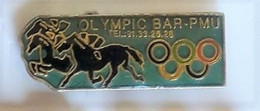 UU295 Pin's JO Jeux Olympiques Grand Prix Olympic Bar PMU Cheval Tiercé Horse à Chartres Eure-et-Loir Courville Suèvres - Jeux