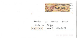 Vignette D'affranchissement Sur Lettre " LE SALON DU TIMBRE ET DE L'ECRIT - MOZART PIANO - PARIS 2006 " Datée 03/07/2006 - 1999-2009 Illustrated Franking Labels