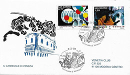 Fdc Venetia : CARNEVALE DI VENEZIA (2004); Viaggiata; AS - FDC