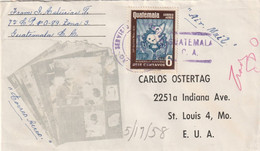Guatemala 1958 Cover Mailed - Guatemala