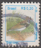 Brasil -1-7-1994 -  Pássaros Urbanos - Padrão Real - R$    0,20, Quero-quero,    (o)  RHM Nº 714 - Used Stamps