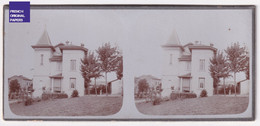 Marseille Environs Jolie Photo Stéréoscopique 12,5x5,5cm Vers 1890/1900 Maison Bourgeoise Architecture Jardin A69-16 - Stereoscopic