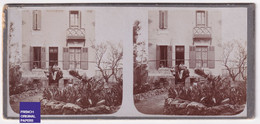 Marseille Environs Jolie Photo Stéréoscopique 12,5x5,5cm Vers 1890/1900 Maison Architecture Jardin A69-19 - Stereoscopio