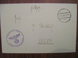 Feldpost 1940 FDP Feldpostnummer 33242 Flak Batterie Dresden Reich Allemagne Cover WK2 - Briefe U. Dokumente