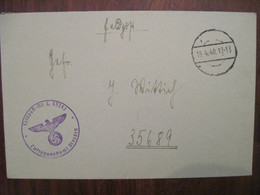 Feldpost 1940 FDP Feldpostnummer 33242 Flak Batterie Dresden Reich Allemagne Cover WK2 - Lettres & Documents