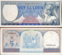 Surinam 5 Gulden 1963 Unc Small Number - Surinam