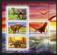 ROMANIA 2005  Prehistoric Creatures Block MNH / **.  Michel Block 350 - Ungebraucht