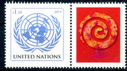 ONU New-York 2013 - "Chinese Lunar Calendar" Serpent Snake Schlange - Détaché De Feuille Perso ** - Astrologie