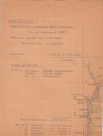 Relevé Topographique Bas Oubangui Document Confidentiel 1955 Carte Entière 49 X 37 Bon état - Mapas Topográficas