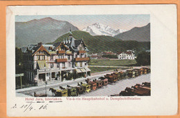Interlaken Hotel Switzerland 1905 Postcard - BE Bern