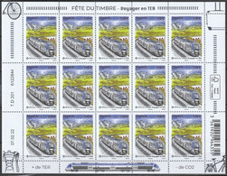 2022 - Y/T 556x FETE DU TIMBRE "VOYAGER EN TER" - BLOC FEUILLET 15 TIMBRES - NEUF - Neufs