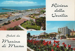 SALUTI DA MARINA DI MASSA - RIVIERA DELLA VERSILIA -  F.G. - STORIA POSTALE - Massa