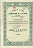 Titre De 1923 - Nouvelle Société Des Aciéries De Mons - Toerisme