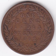 Établissements Des Détroits, 1 Cent 1862 , Victoria , En Cuivre, KM# 6 - Malesia