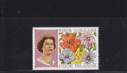 COOK ISLANDS - 1968 - ** / MNH -  QE II & FLOWERS  Mi. 189 Y    - Yv.- 188 - Cook