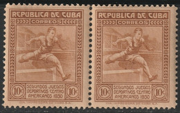 Cuba 1930 Sc 302 Yt 210 Pair MNH** - Unused Stamps