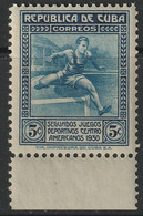 Cuba 1930 Sc 301 Yt 209 Margin Single MNH** - Neufs