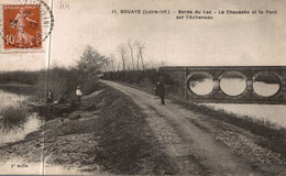 44 BOUAYE Bords Du Lac La Chaussée Et Le Pont Sur L'Acheneau - Bouaye