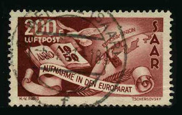 SARRE - ZONE FRANCAISE - YT PA 13 - TIMBRE OBLITERE - Airmail