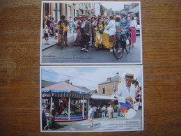 ECAUSSINNES - Lot De 2 Cartes De La Kermesse Du Quartier Central - Ecaussinnes