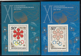 1972 Russia & USSR /ERROR / Olympic Games / MNH / Missing Red  /MI: Block 74 - Errors & Oddities