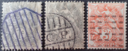 R1311/1587 - TYPE BLANC N°107 Et 109 Avec SUPERBES Cachets - 1900-29 Blanc