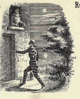 1853 à Troyes (Aube)   Entête Au Clair De La Lune Pierrot Arlequin  Jouault Lemoine Epicerie Nouveautés B.E. V.SCANS - 1800 – 1899