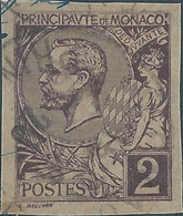 MONACO - MONK - MONTECARLO,1891 -1894 Prince Alberto I ,2C Imperf Obliterated - Otros & Sin Clasificación