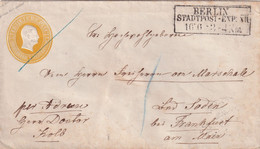 PREUSSEN   ENTIER POSTAL/GANZSACHE/POSTAL STATIONERY LETTRE DE BERLIN - Entiers Postaux