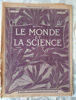 LE MONDE ET LA  SCIENCE N° 36 LE LAIT (fin) LAPIDAIRES & DIAMANT LE LIVRE - 1900 - 1949
