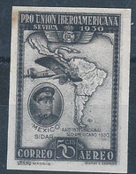 ES586SASD-L1586F-TESPTAN.Spain.Esgane.AVION,Pro Union IBEROAMERICANA.MEJICO.CABRAL Y COUTIÑO.1930 (Ed 586s**) - Nuevos