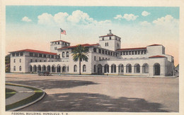 Honolulu Hawaii, Federal Building, Architecture, C1920s Vintage Postcard - Honolulu