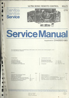 Ultra Sonic Remote Control Multi - CTV - Supplement To Chassis KM2 - Service Manual - Televisione