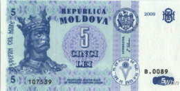 Moldavie 5 Lei (P9) 2009 -UNC- - Moldavia