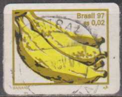 Brasil 5-1997-Frutas-Regulares-Auto-Adesivos-CF(Melancia) E Outras Tarifas; Percê Em Linha  0,02   (o)  RHM Nº 736 - Used Stamps