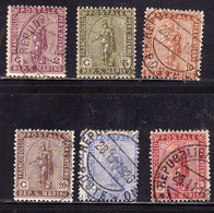 SAN MARINO 1922 STATUA DELLA LIBERTÀ FREEDOM STATUE SERIE COMPLETA COMPLETE SET USATA USED OBLITERE' - Used Stamps