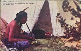 C.P.A. :  Montana : Chief Three Bears : Oldest Resident Of Glacier National, Park. Montana, In 1916 - Otros & Sin Clasificación